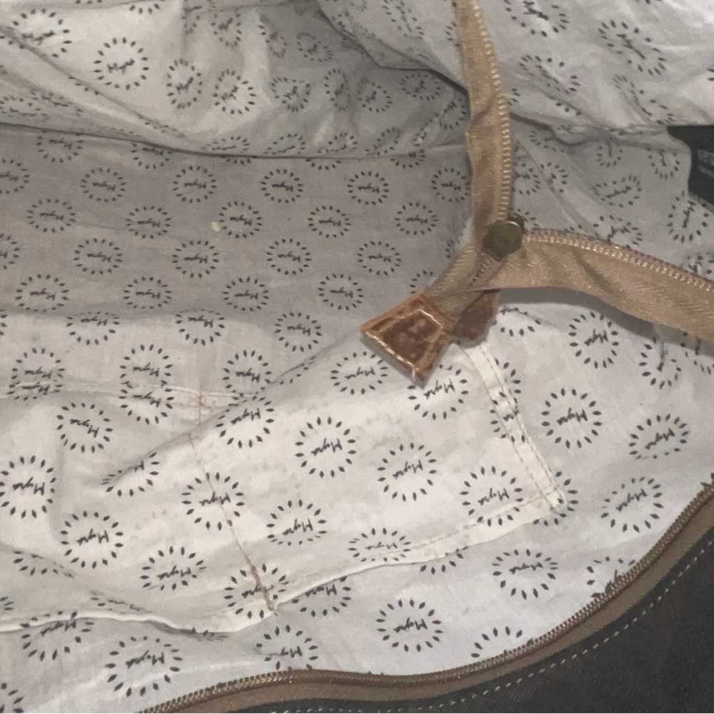 Beautiful leather and cowhide Myra weekender bag.